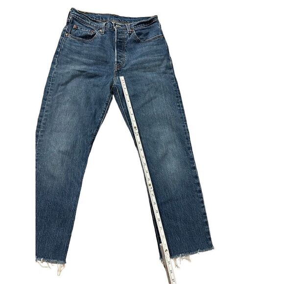 LEVI’S 501® ORIGINAL FIT RAW HEM HIGH RISE WOMEN'S JEANS SZ 26 - Picture 3 of 9